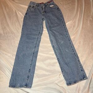 PacSun Denim Blue Straight Leg Jeans Dad Jeans